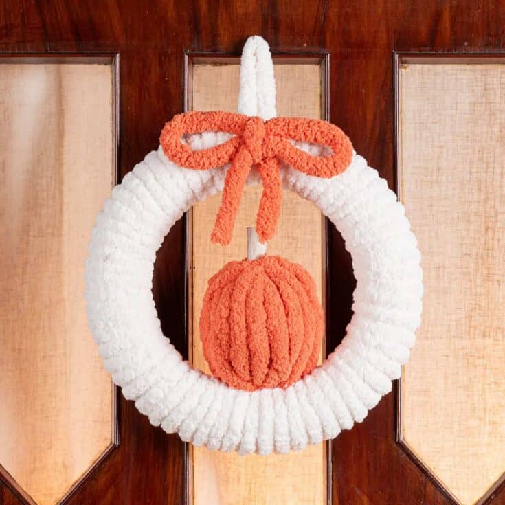 Image for Free Wrapped Pumpkin Wreath Pattern
