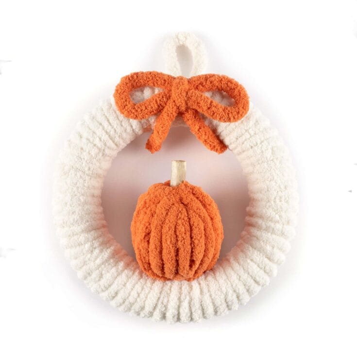 Image for Free Wrapped Pumpkin Wreath Pattern