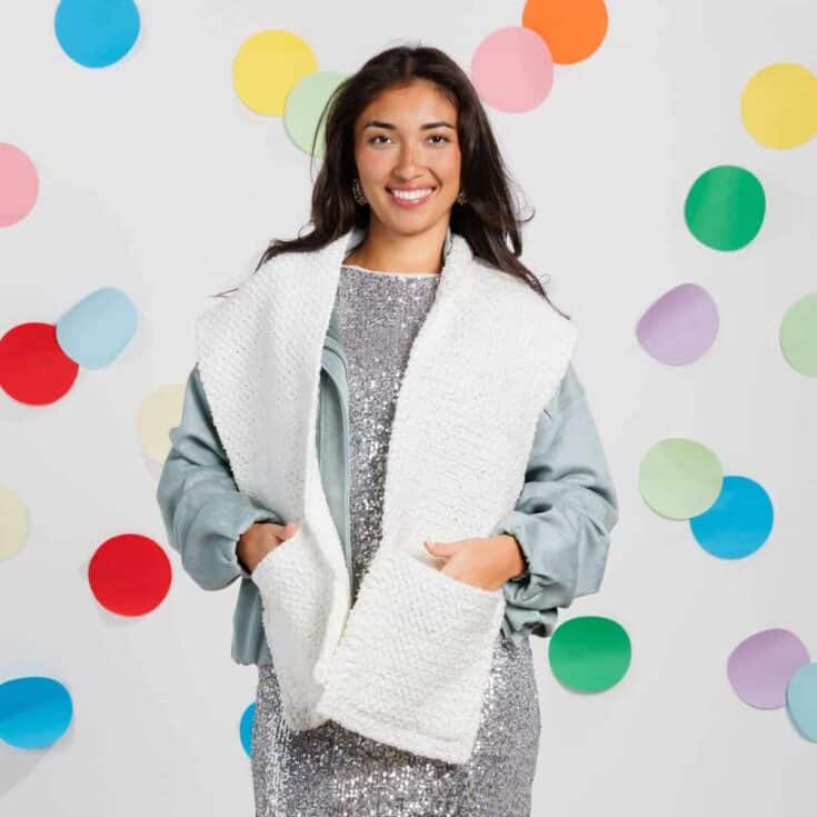 Image for Marshmallow Scarf with Pockets