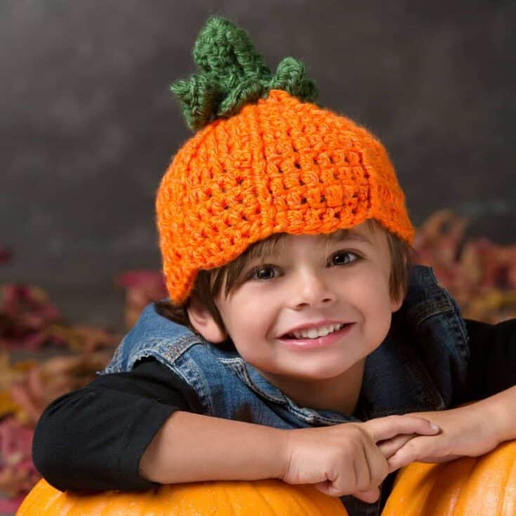 Image for Free Crochet Lil' Pumpkin Hat Pattern