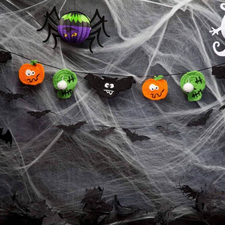 Image for Free Crochet Halloween Party Banner Pattern