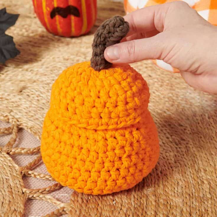 Image for Free Gourd-geous Crochet Pumpkin Jar Pattern