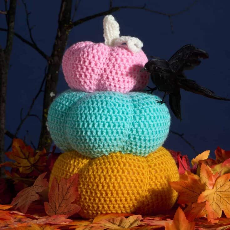 Image for Free Crochet Pumpkin Topiary Pattern